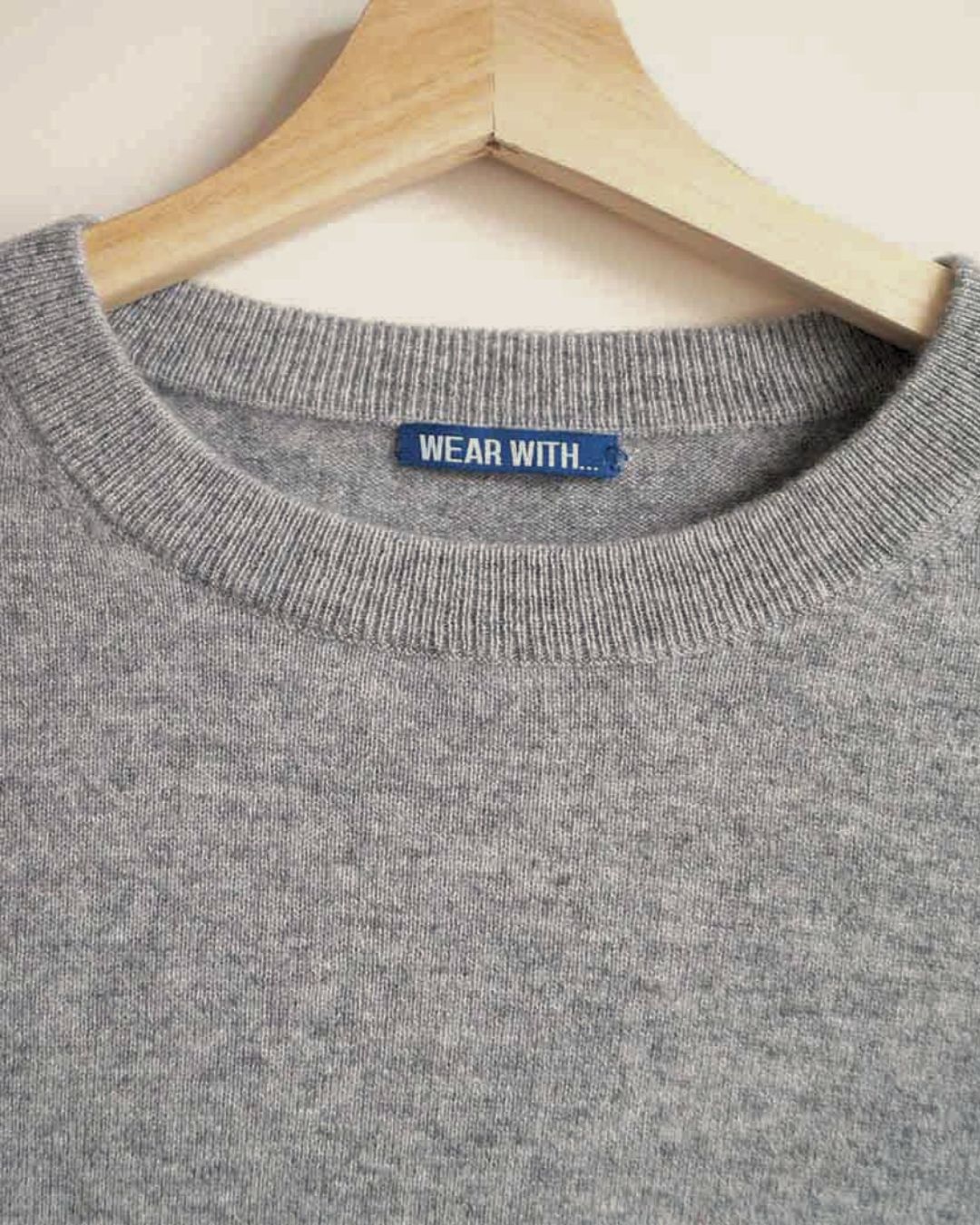 Grey Cashmere Jumper Sweater SALE - Wear With Cashmere