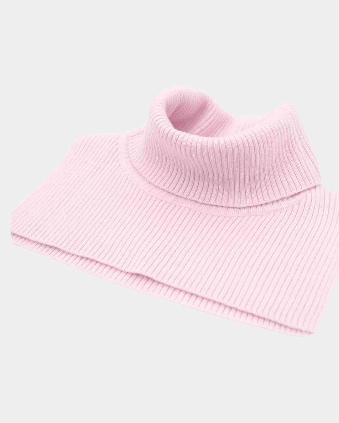 pure pink cashmere rollneck women