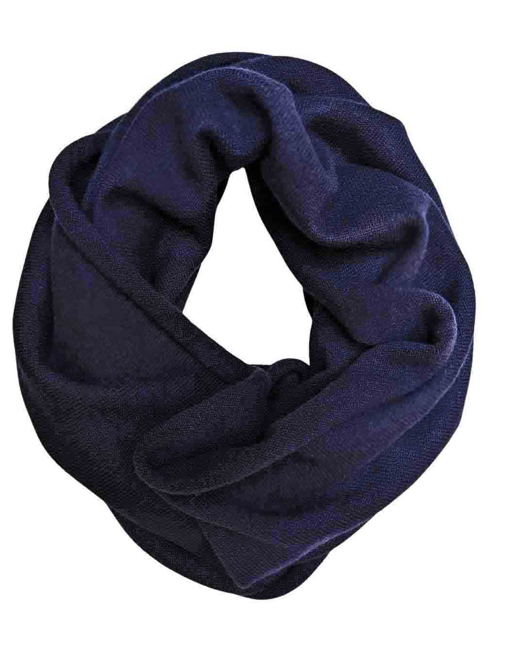 Navy Cashmere Infinity Scarf
