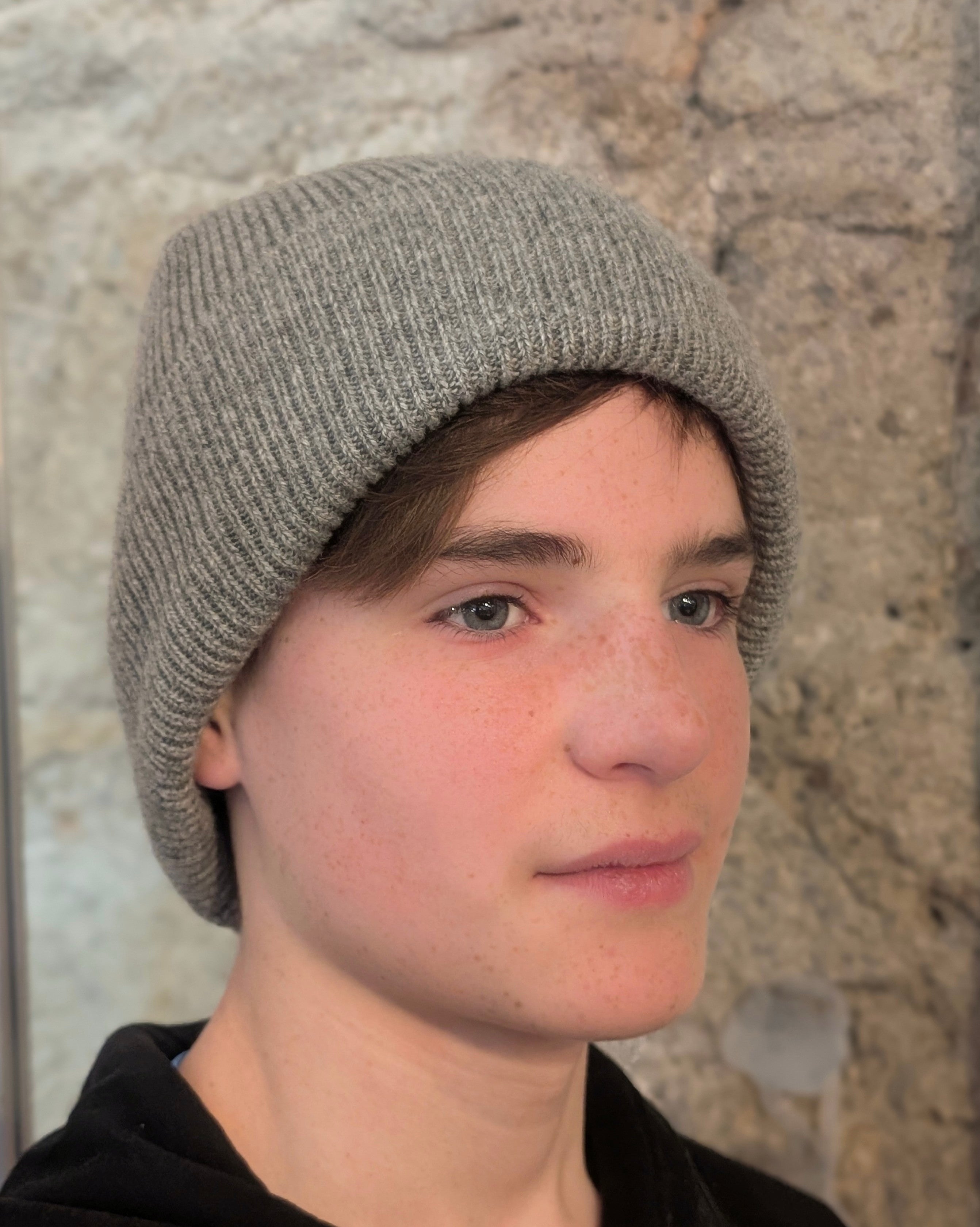 Organic Mongolian Cashmere Ribbed Hats (Unisex)