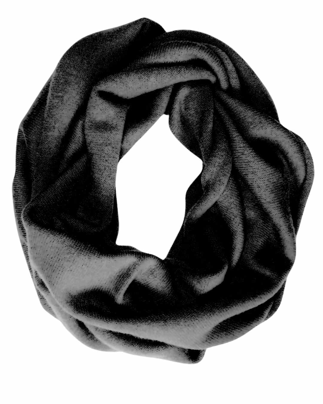 Black pure cashmere scarf wrap