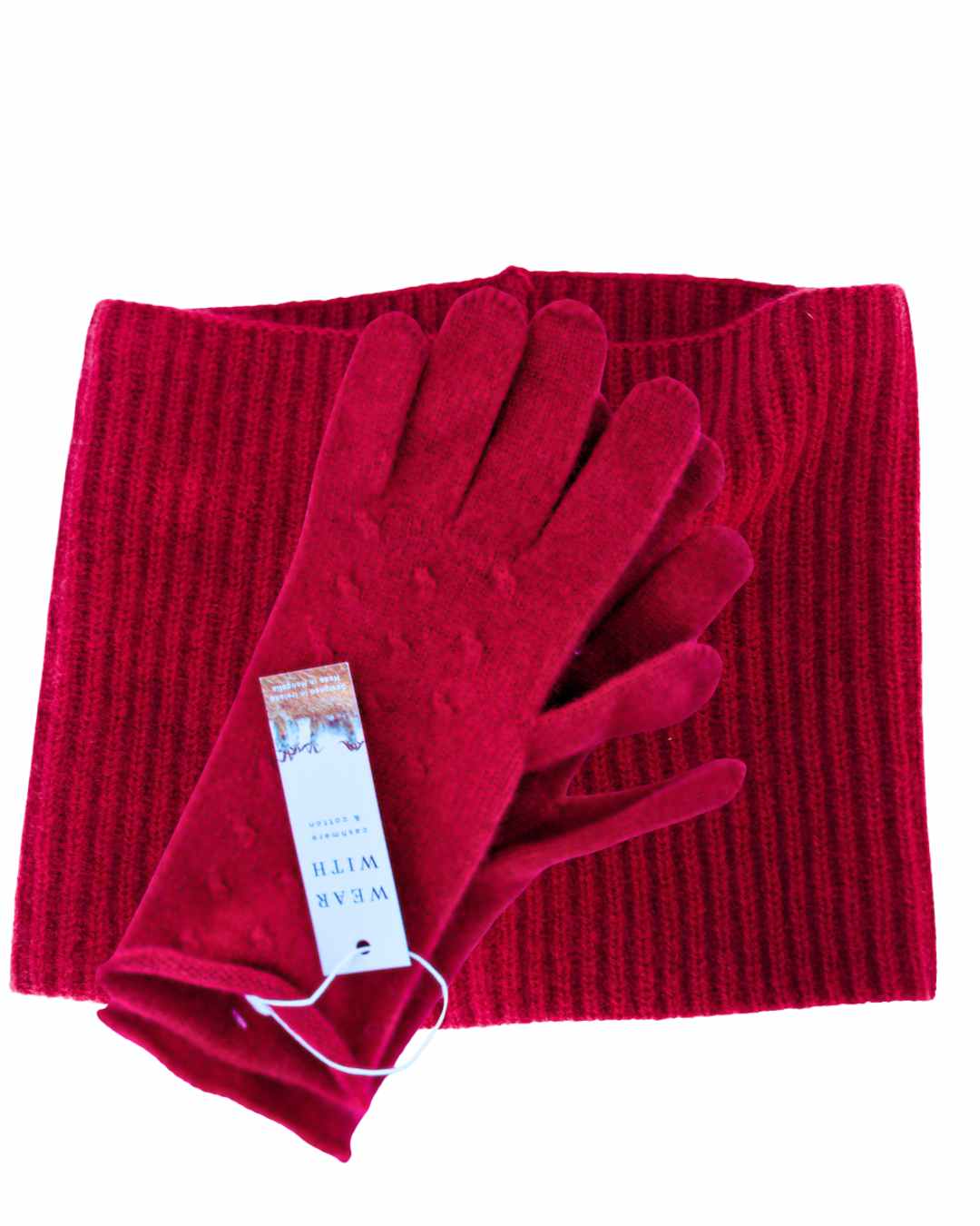 Soft pure cashmere gloves for women – Christmas gift set