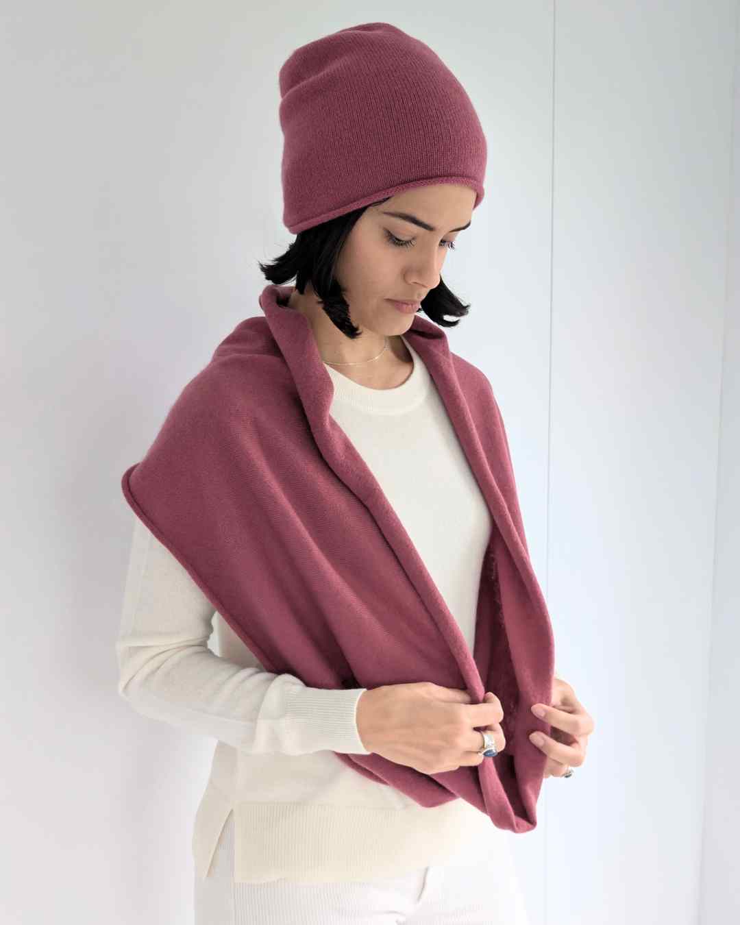 Cashmere GIft Set Women in Rosewood Pink