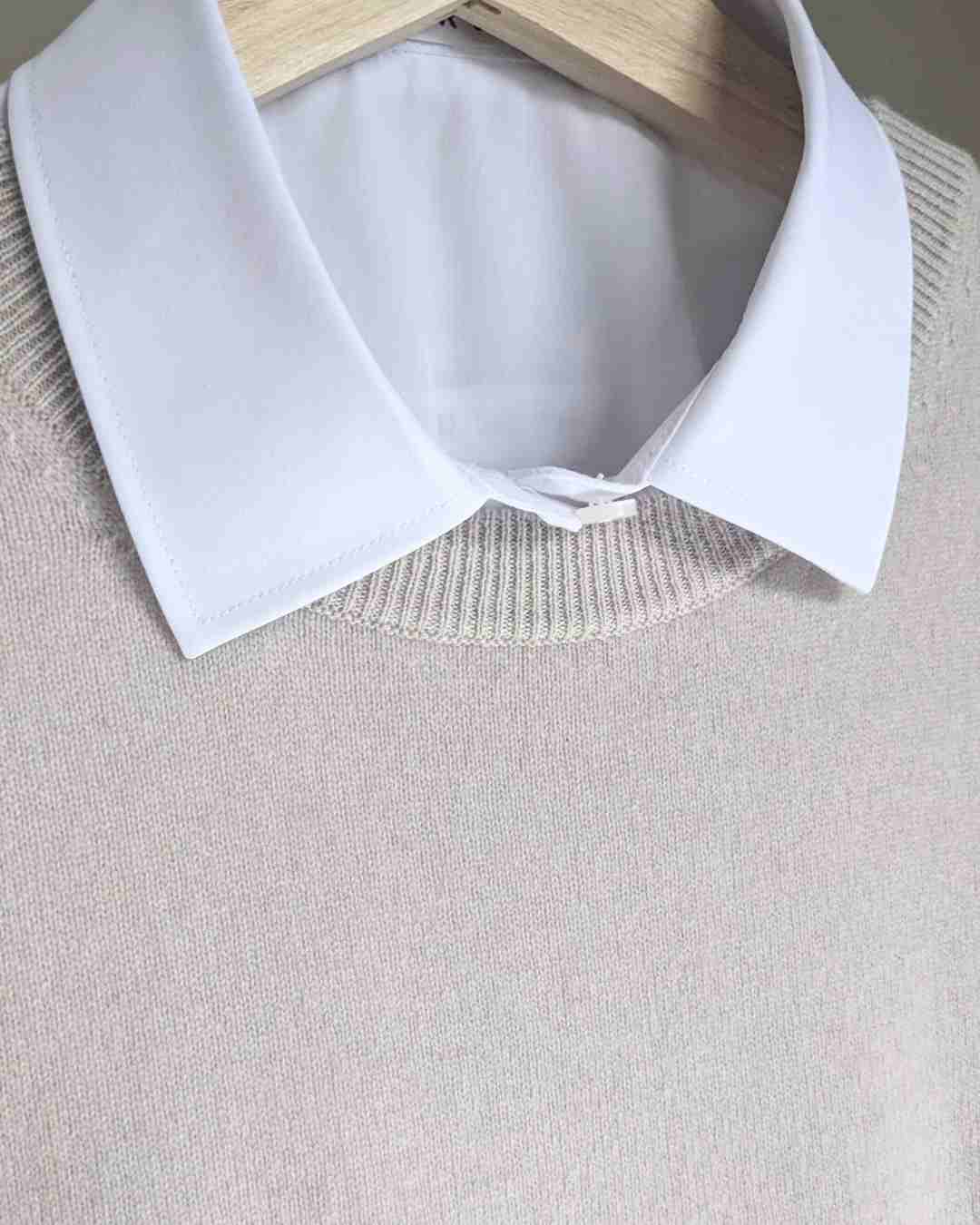 faus shirt collar cashmere