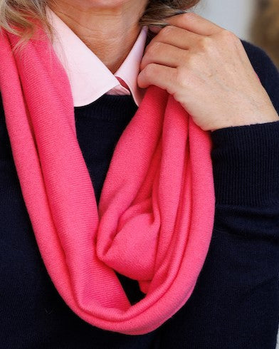 fuschia cashmere scarf