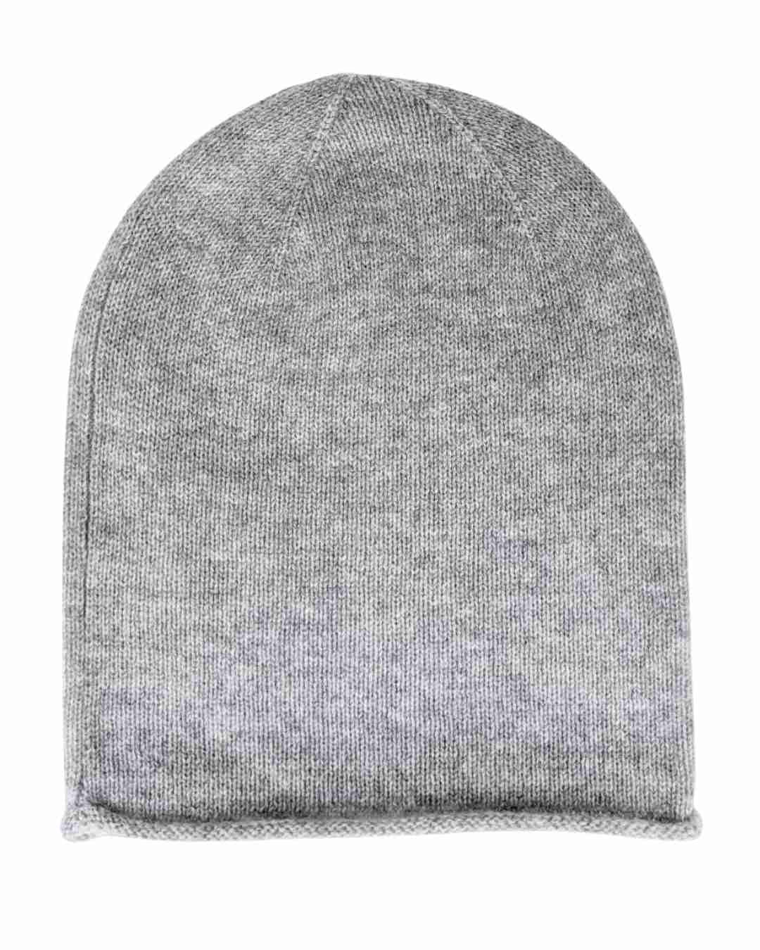 grey hat grey beanie made with pure cashmere