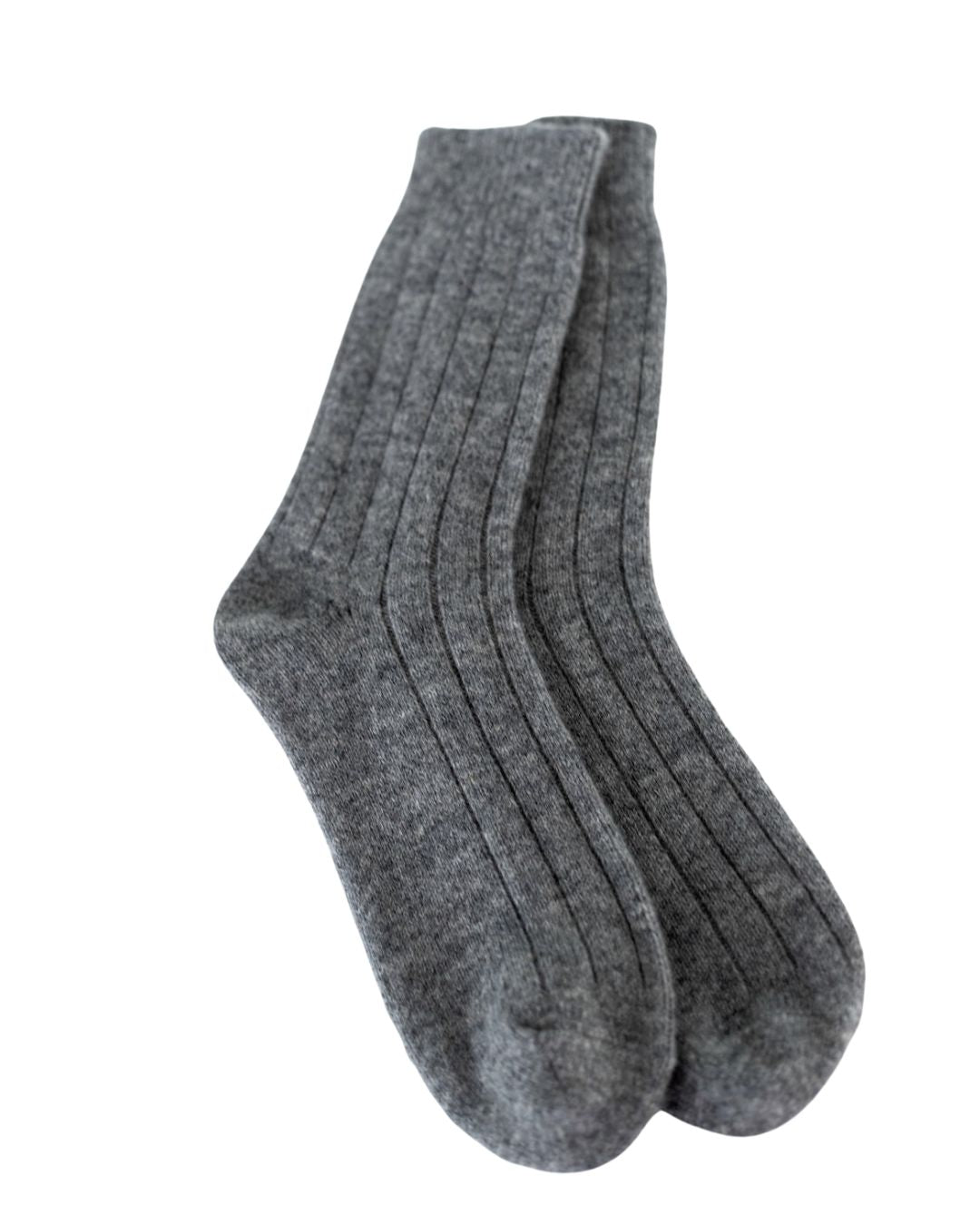 grey pure cashmere socks for women