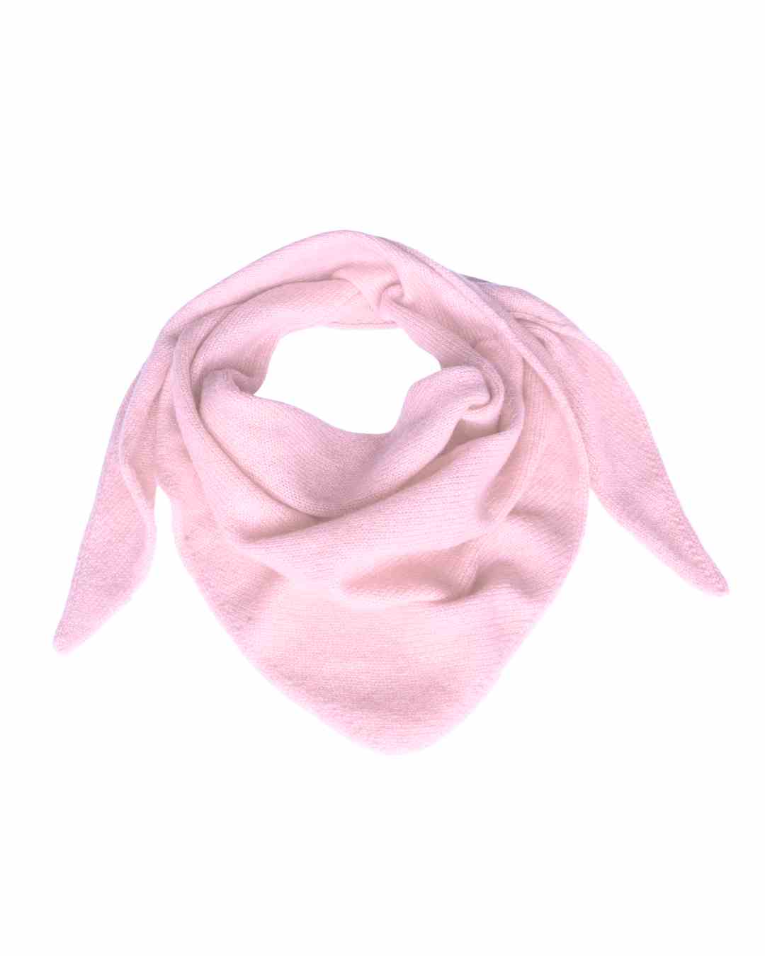 Peony Pink Irish cashmere triangle scarf, perfect as a neck scarf and mothers day gift