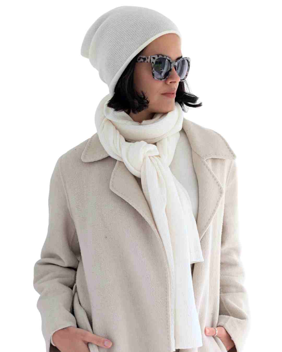 Ivory Hat Scarf set ireland