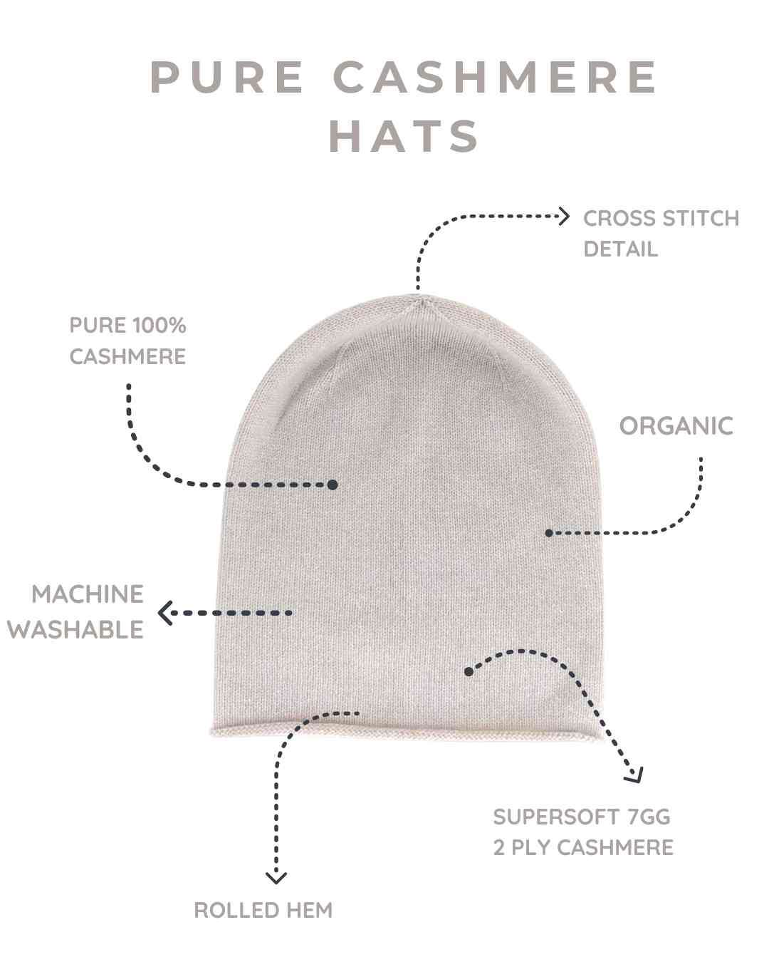 qualities of pure cashmere hats beanies