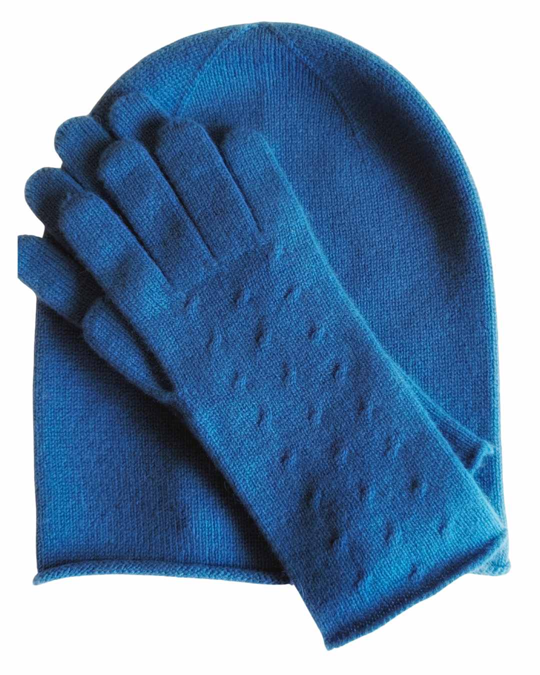 Cashmere hat ang gloves set