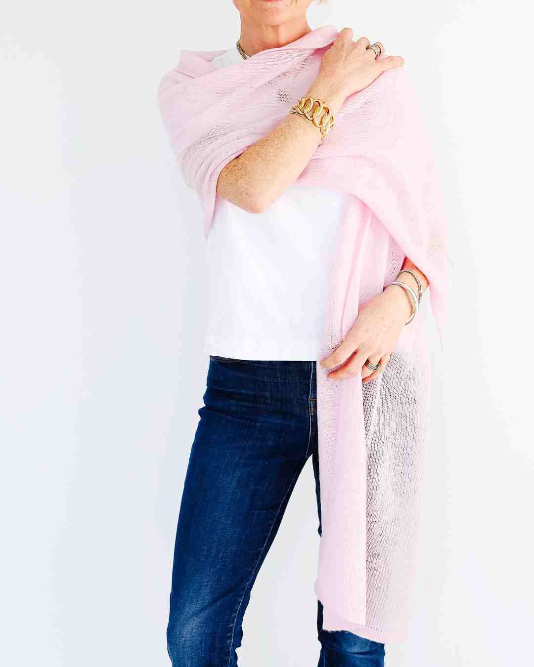 Pink Cashmere Wrap 