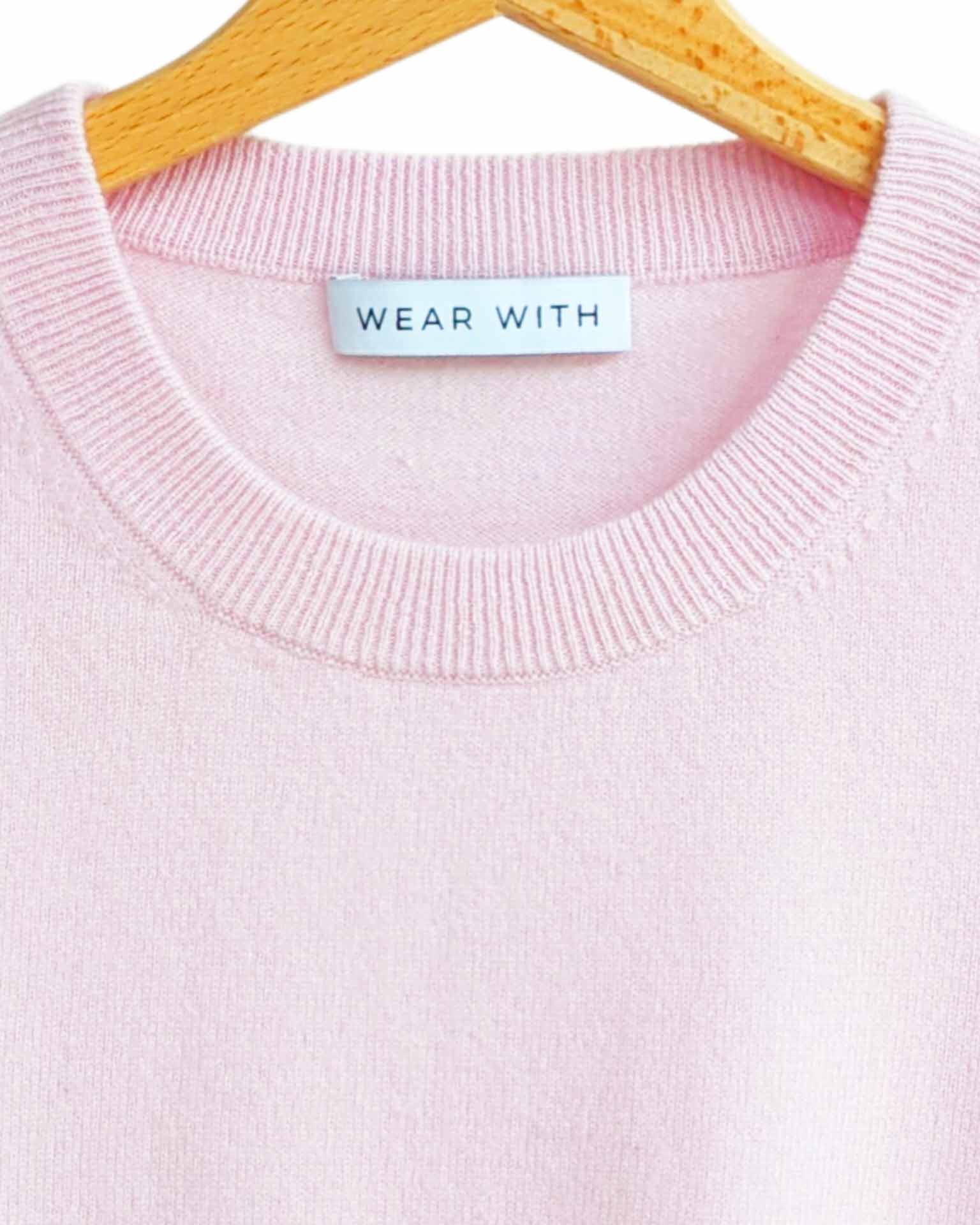 pink cashmere sweater