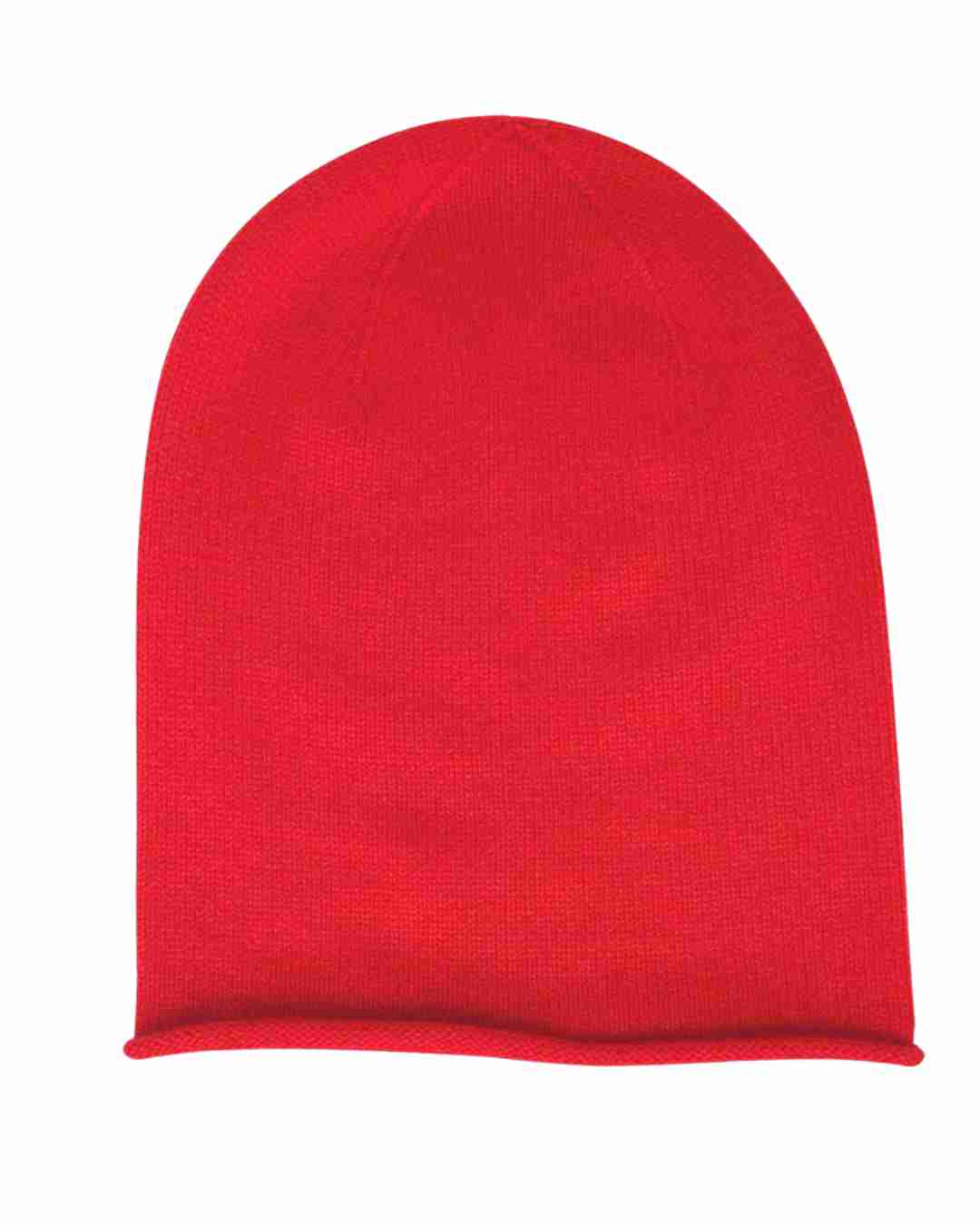 red cashmere beanie