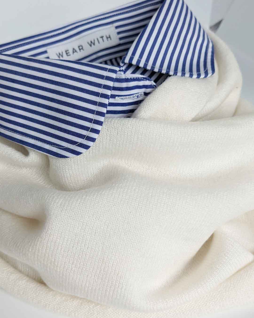 faux cotton shirt collar