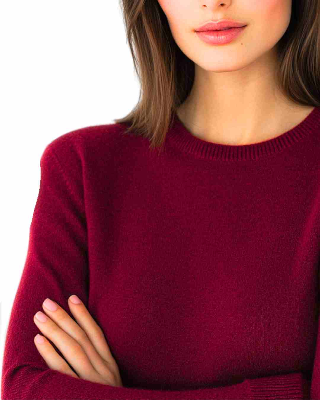 wine burgundy cashmere sweater