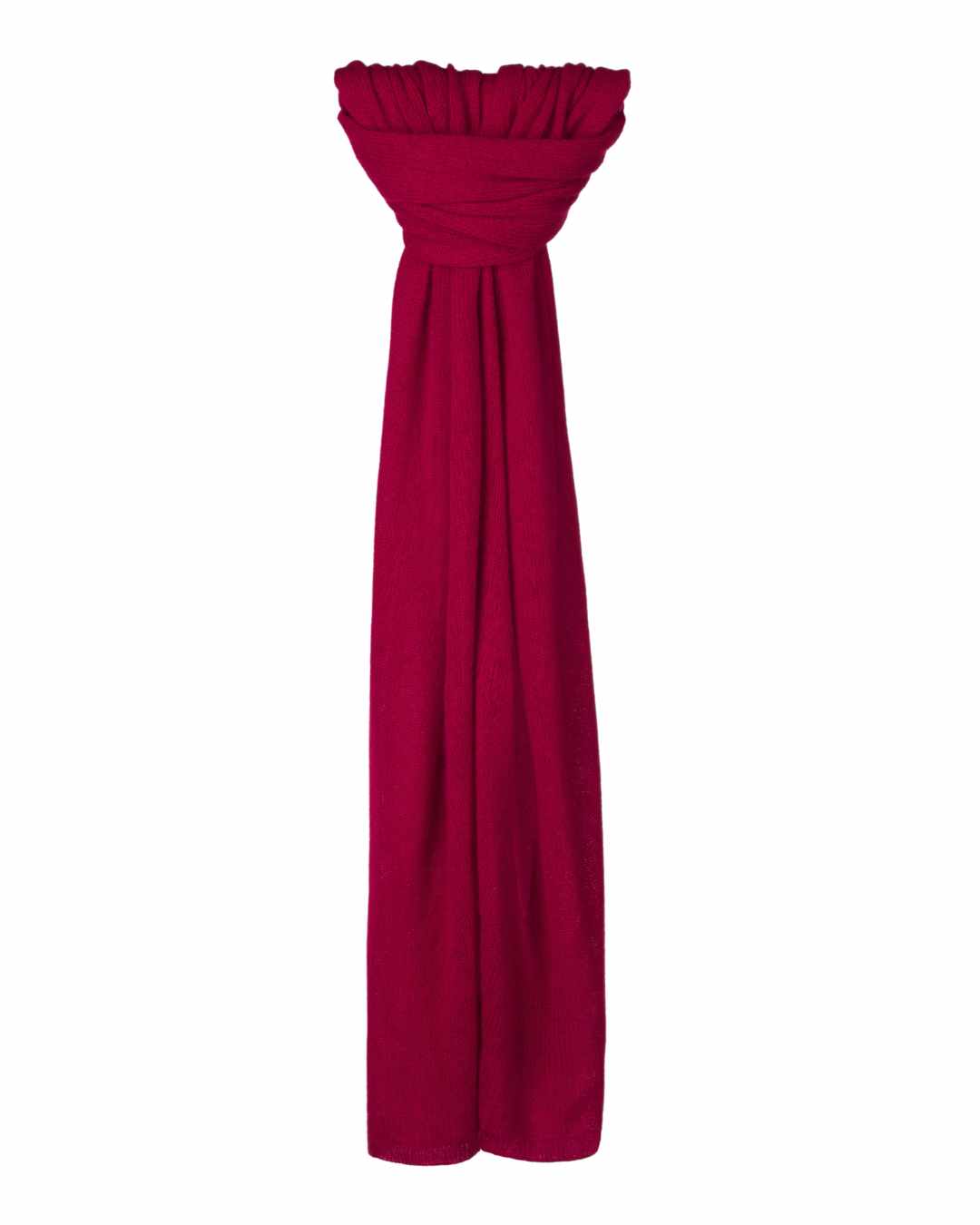 Wine Large cashmere scarf sustainable -certified organic Mongolian cashmere