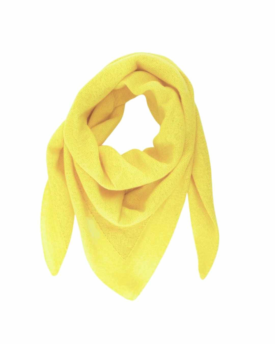 Yellow neck scarf for spring summer, versatile 3 ways to style