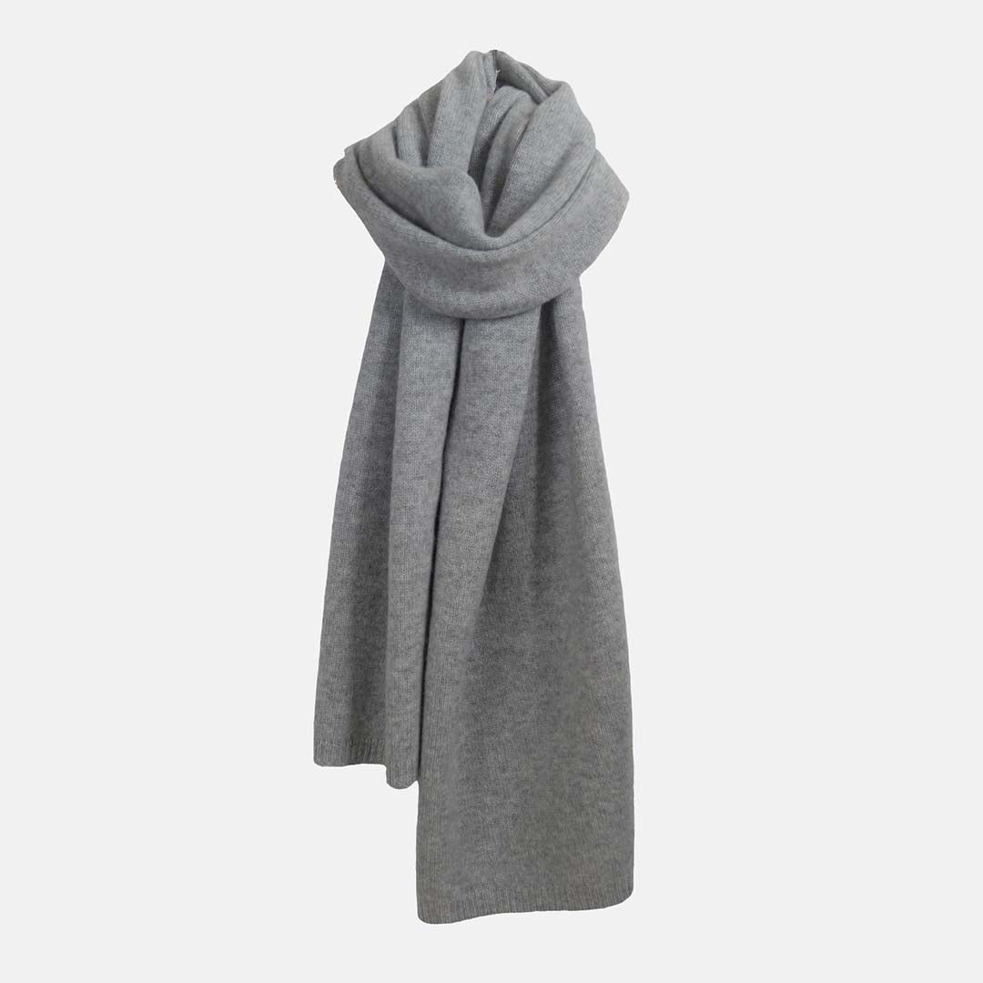 grey cashmere scarf