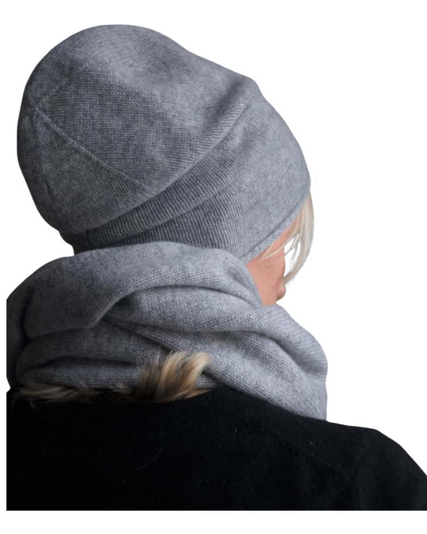 cashmere hat and scarf