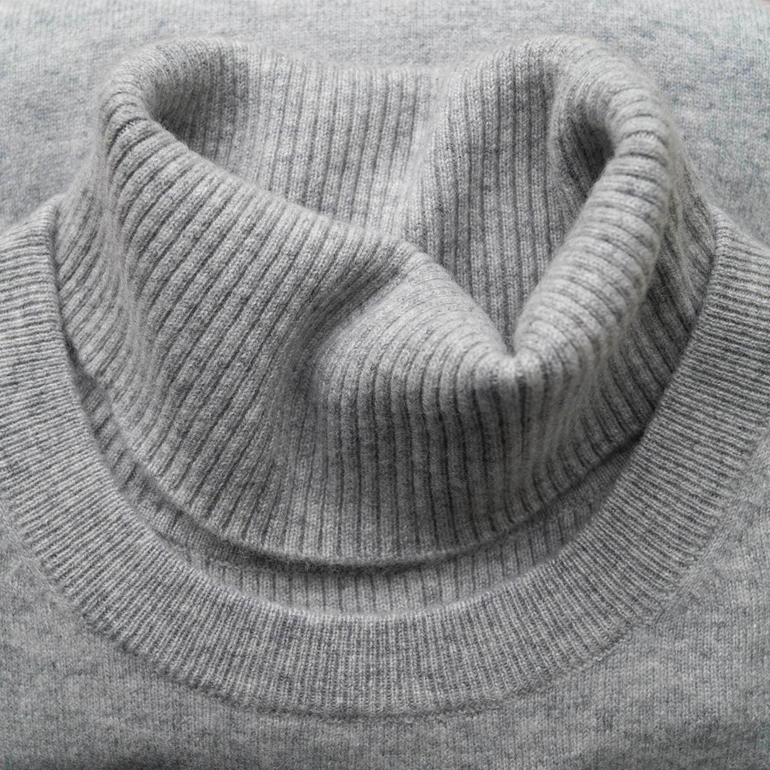 grey cashmere turtleneck