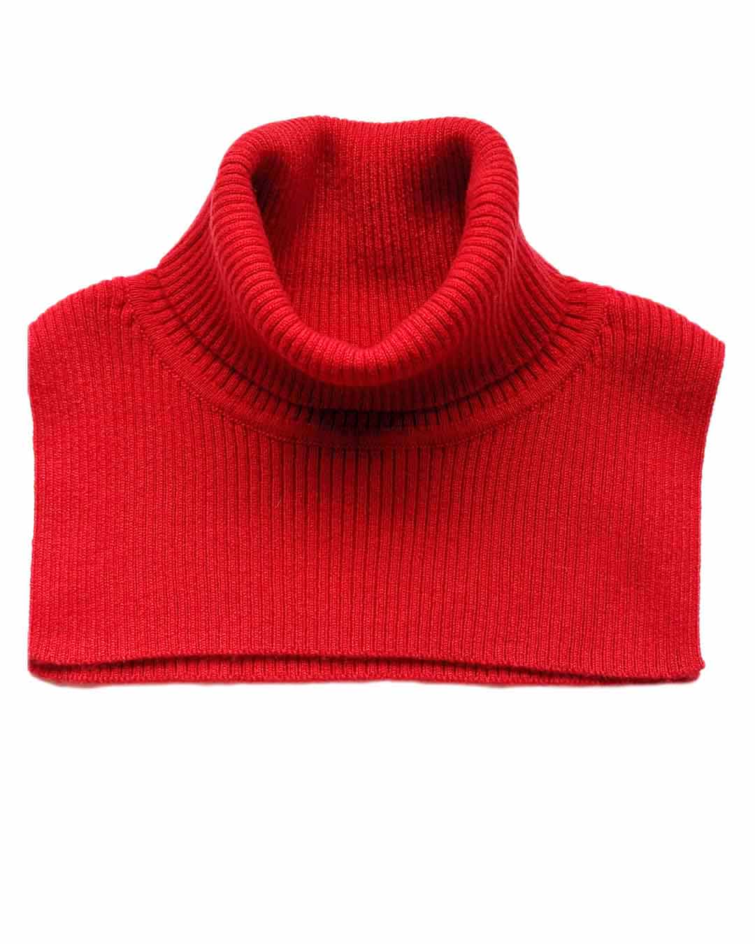 red cashmere rollneck