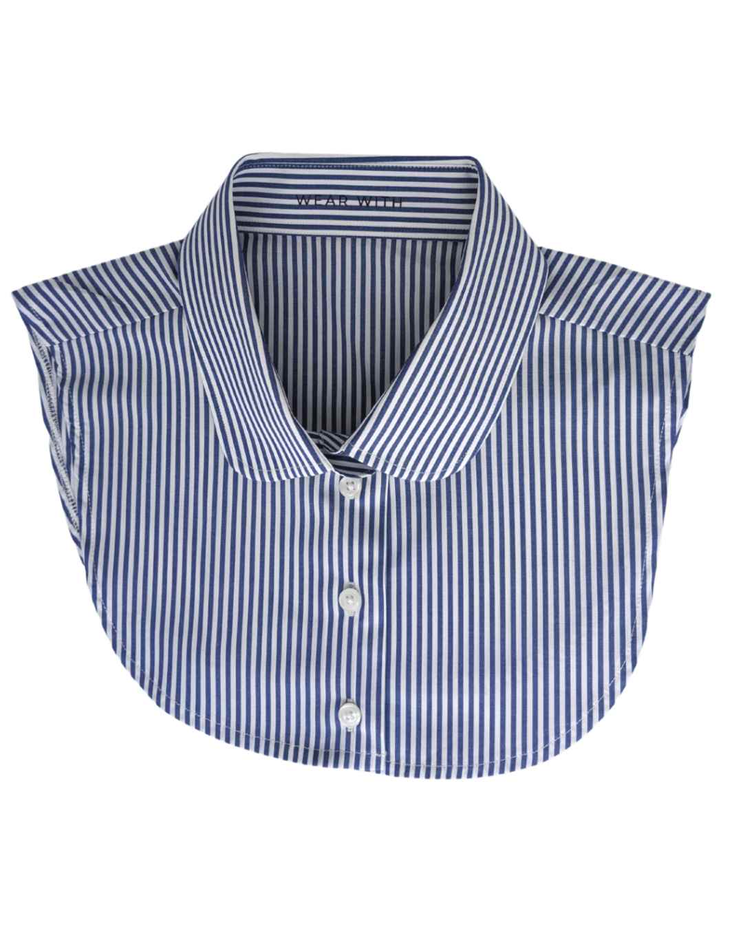 stripe fake shirt collar