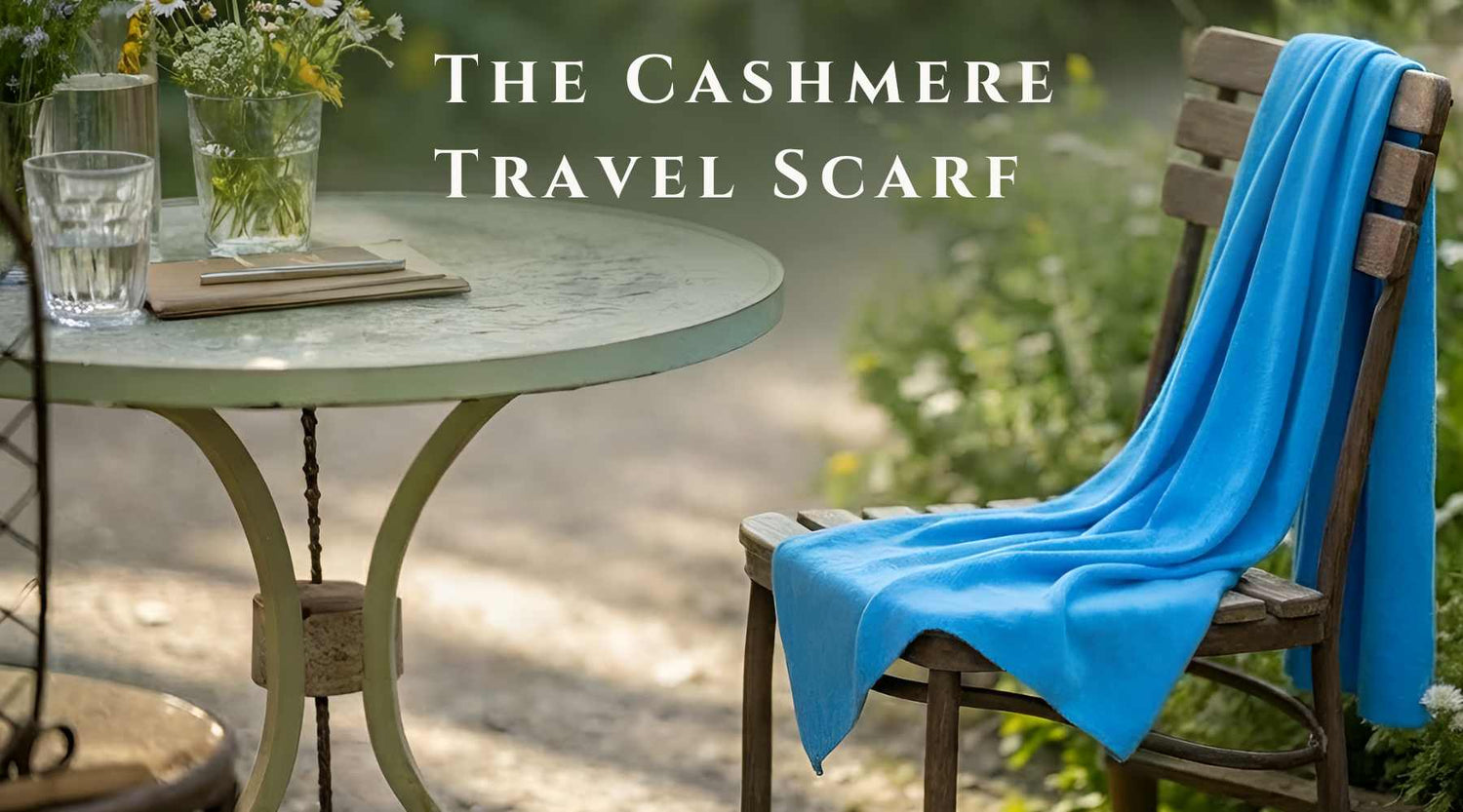 Pure Irish Cashmere travel scarves for holidays 