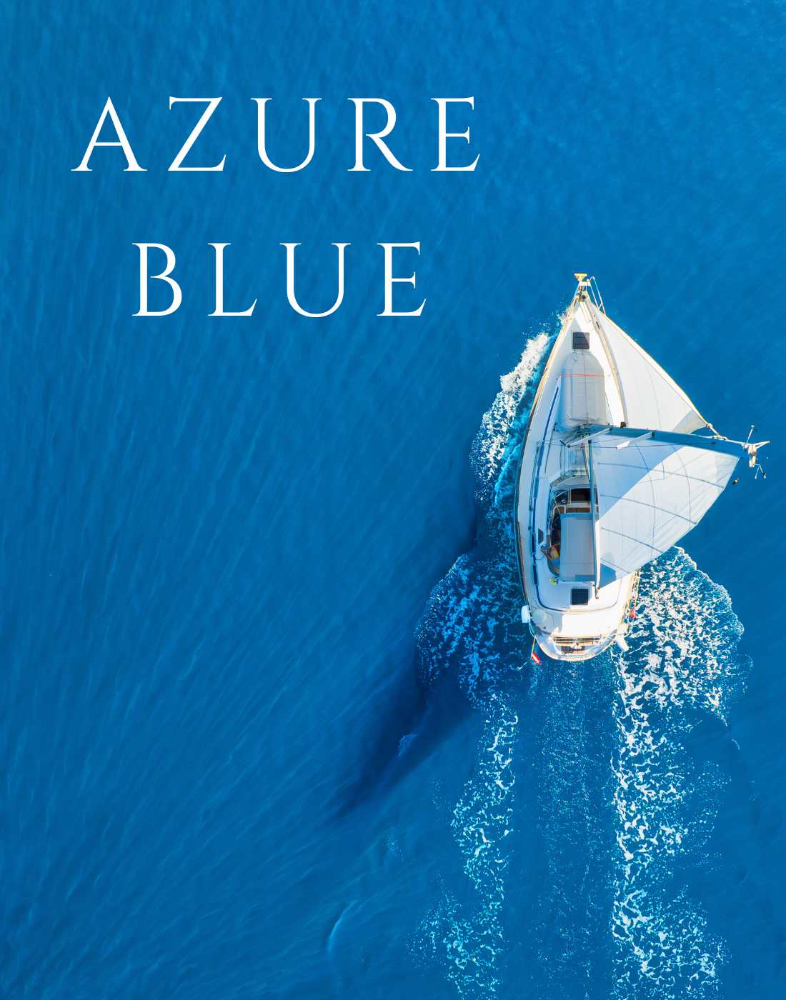 Azure blue like the deep ocean pure cashmere collection