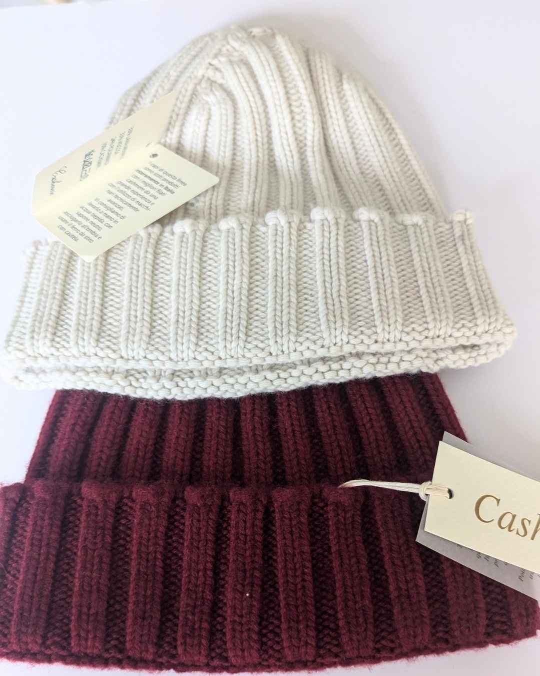 Pure Cashmere Rib Hats - SAMPLE SALE - Wear With Cashmere