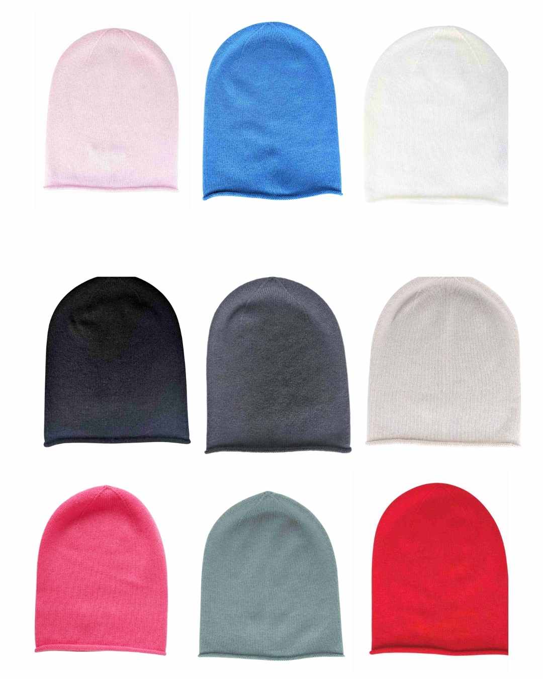 Pure Organic Cashmere Hats Beanies