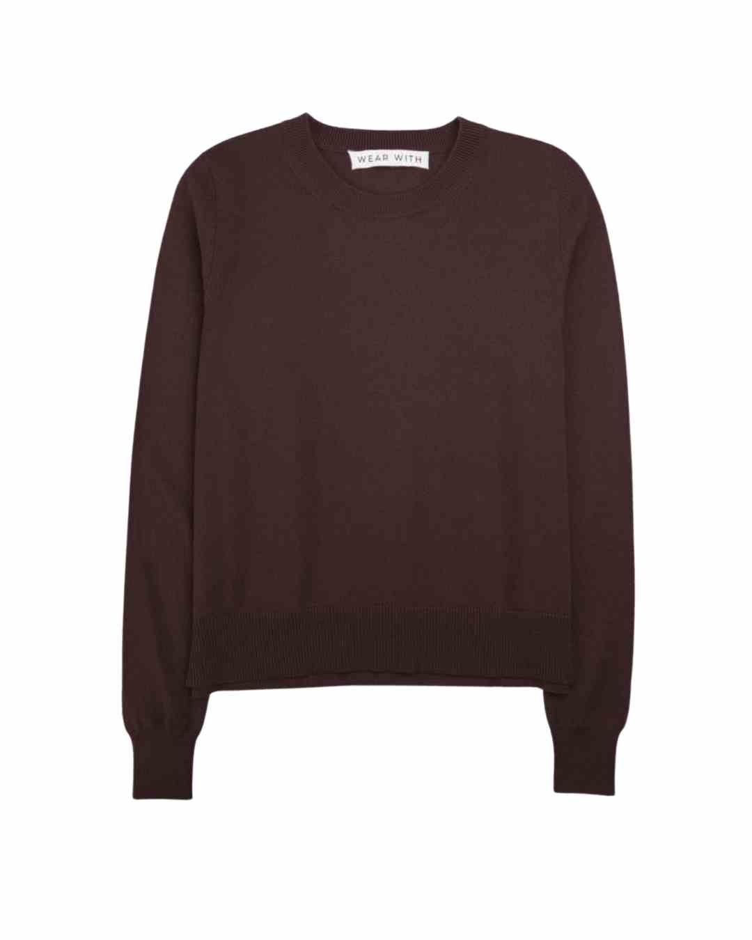 Chocolate Brown Cashmere Jumper Pullover