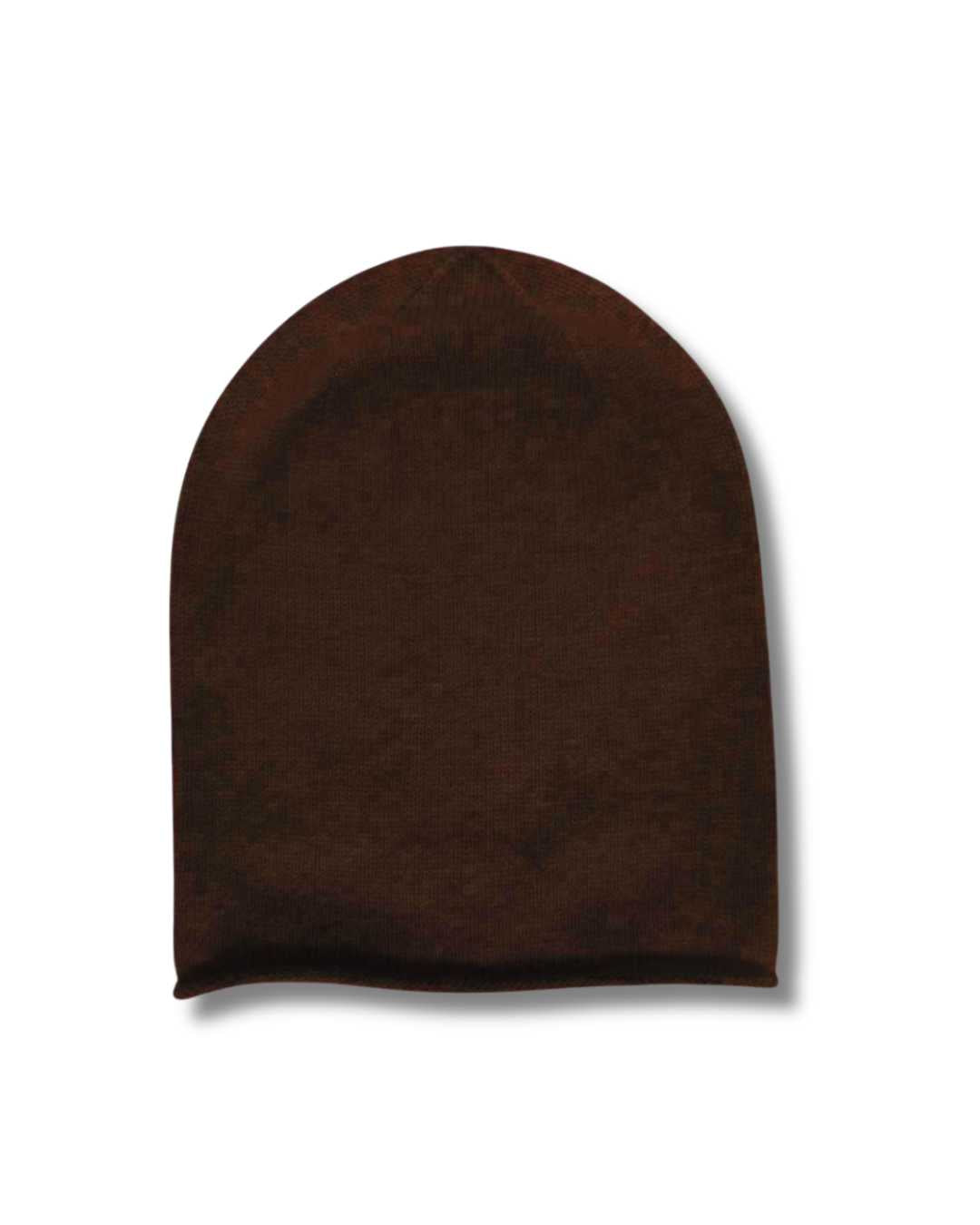 chocolate brown cashmere beanie hat for irish women WearWith