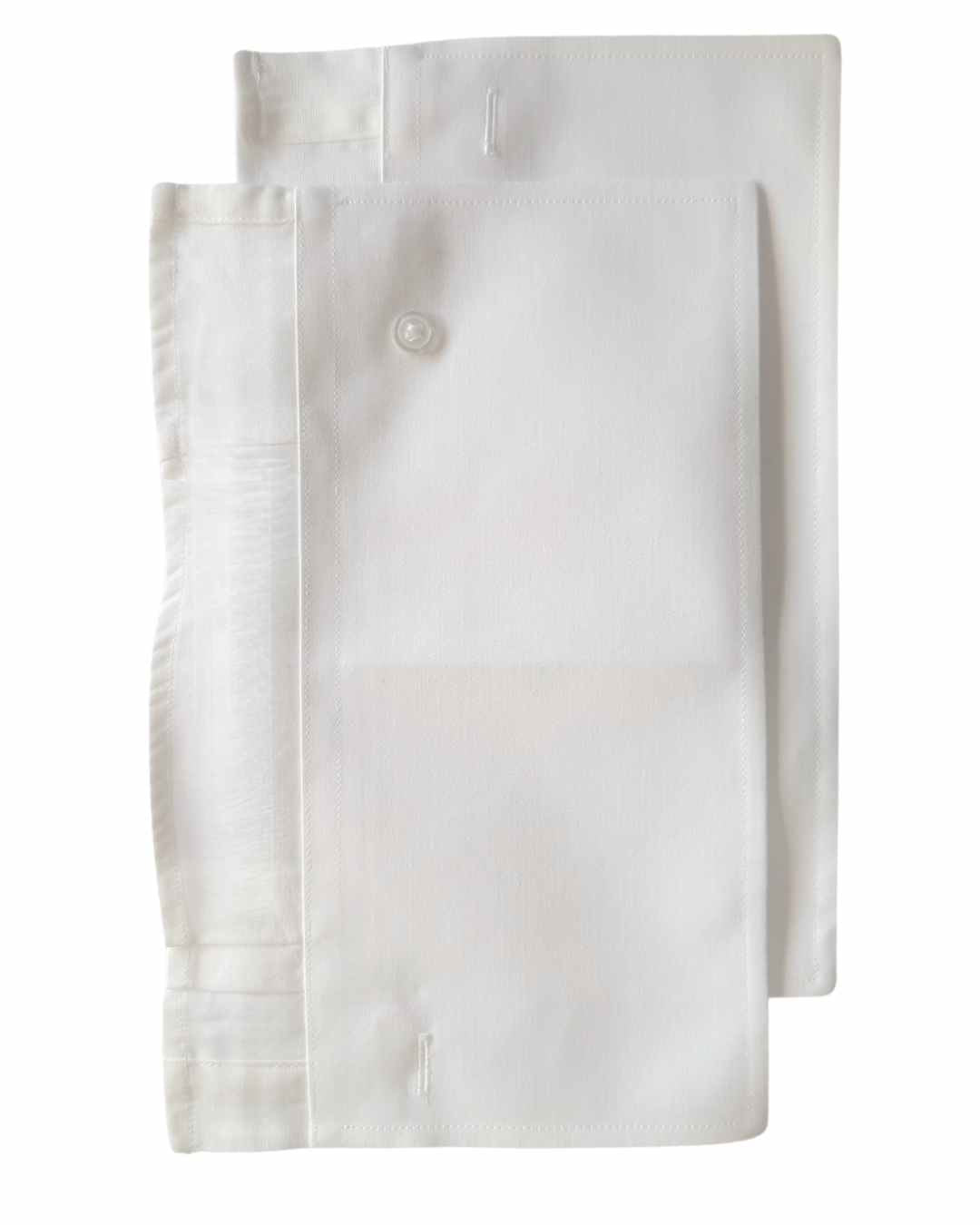 faux white cotton shirt cuffs