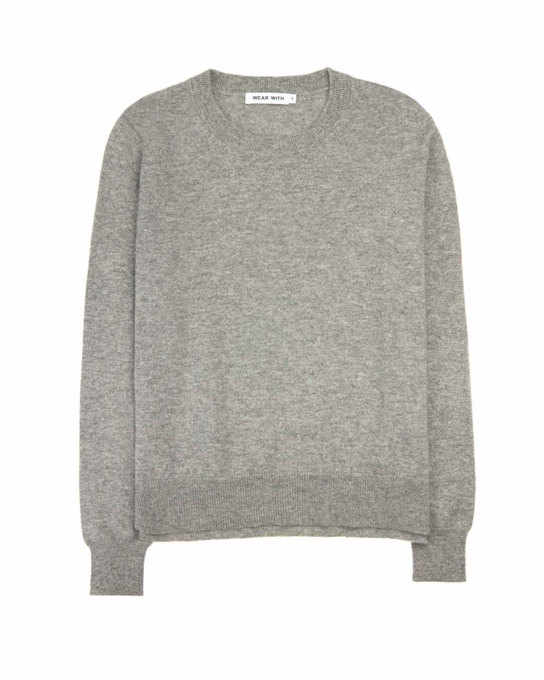 Grey Cashmere Jumper Sweater SALE - Wear With Cashmere