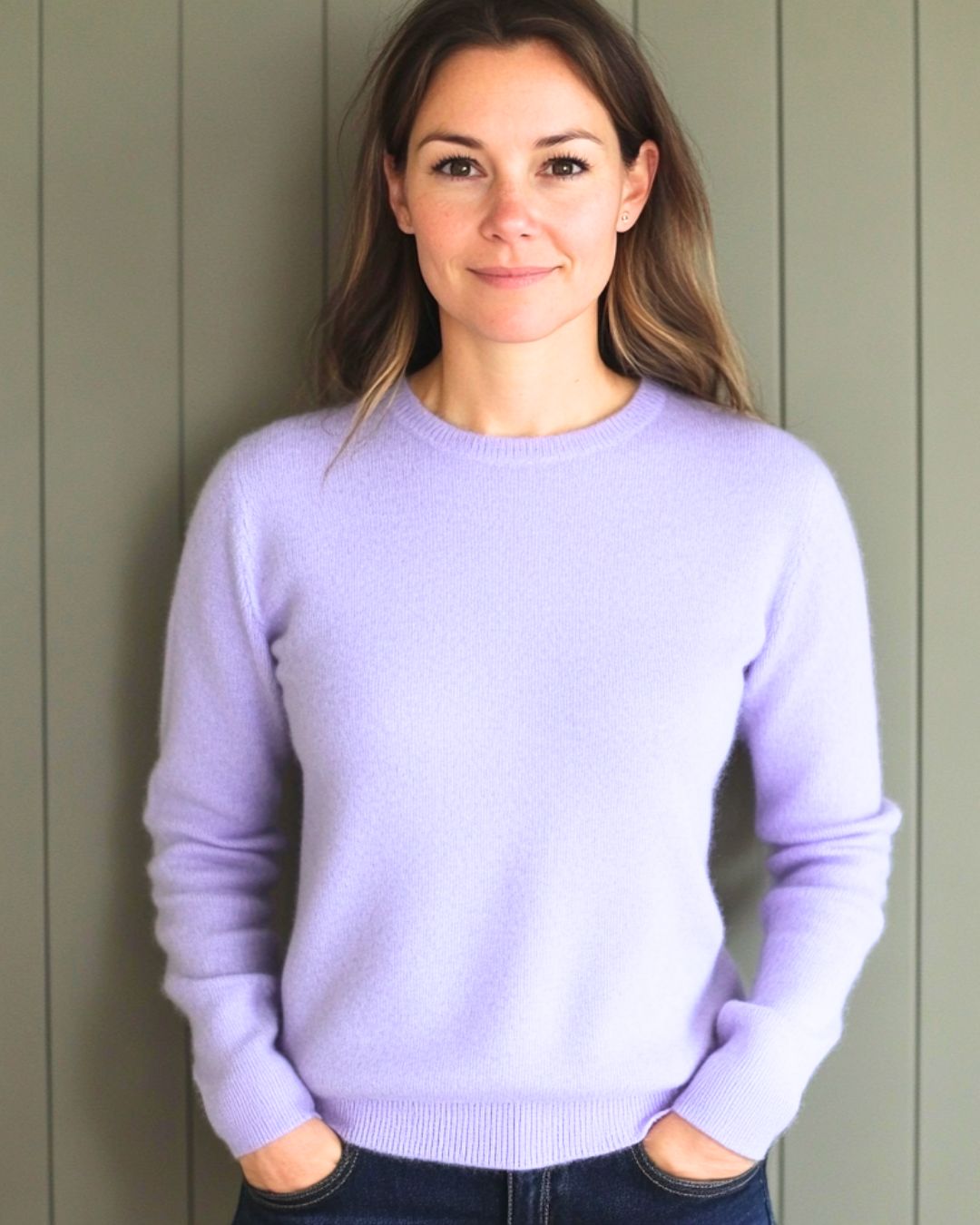 Lavender Organic Cashmere Sweater (SALE €90 off)