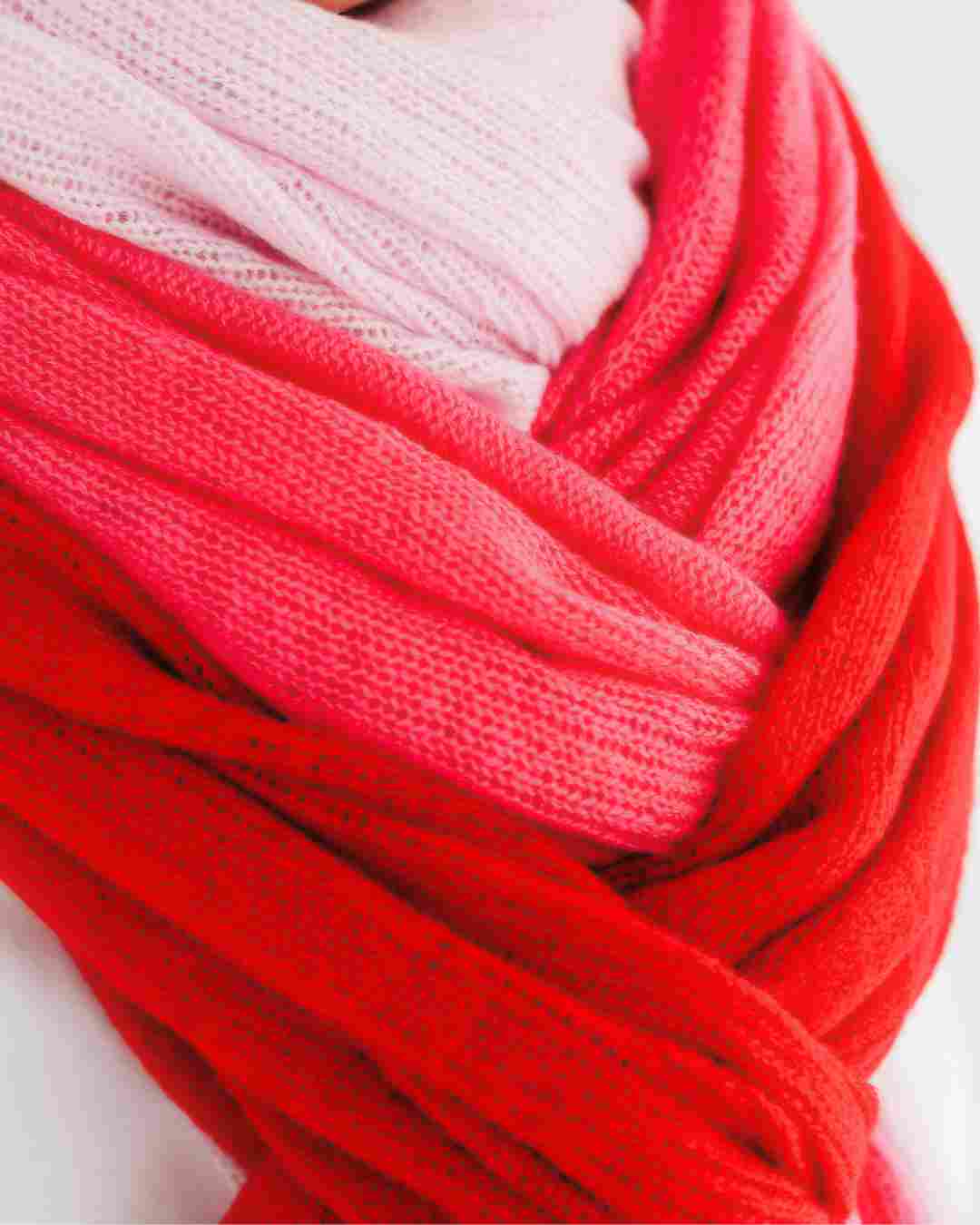 pink red cashmere travel scarves