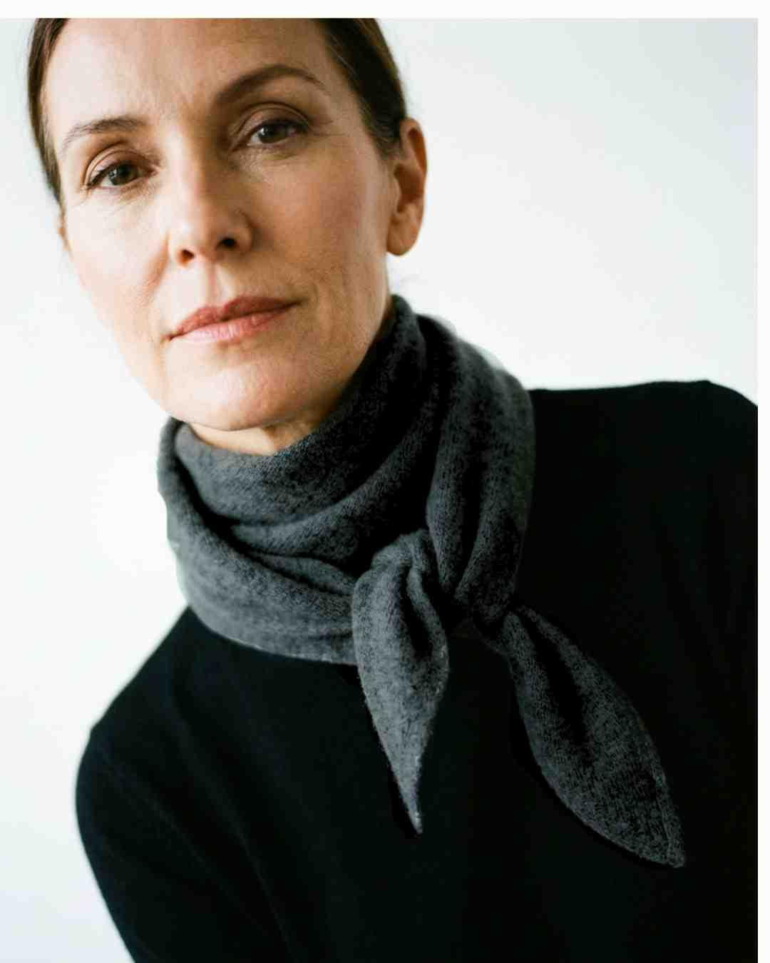 cashmere bandana in grey for women ireland