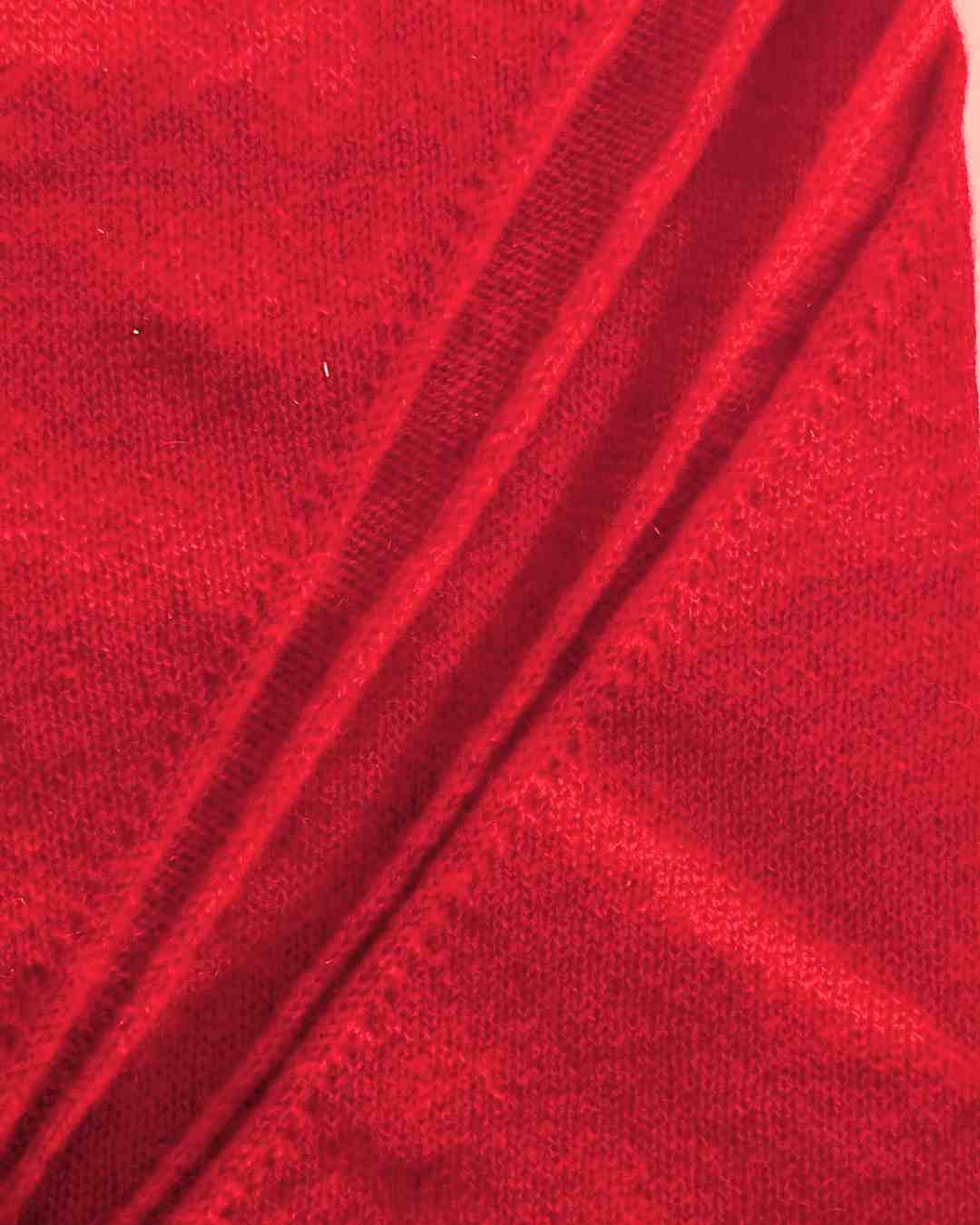 Pure cashmere bandana scarf showing soft organic cashmere texture