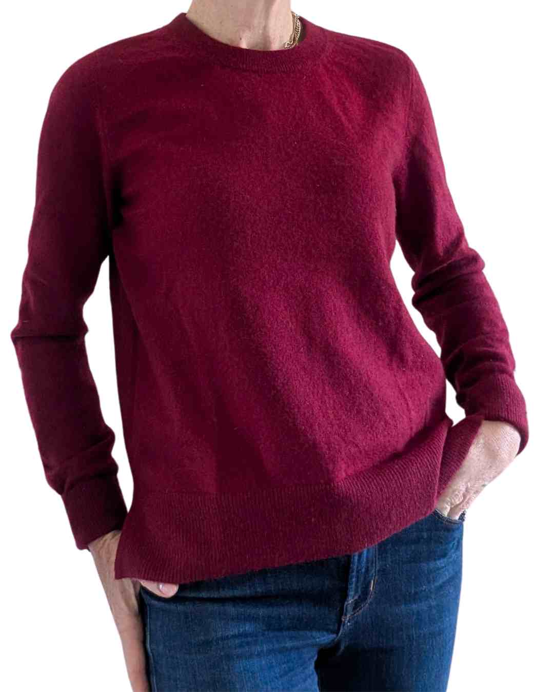 wine cashmere sweater and pullover