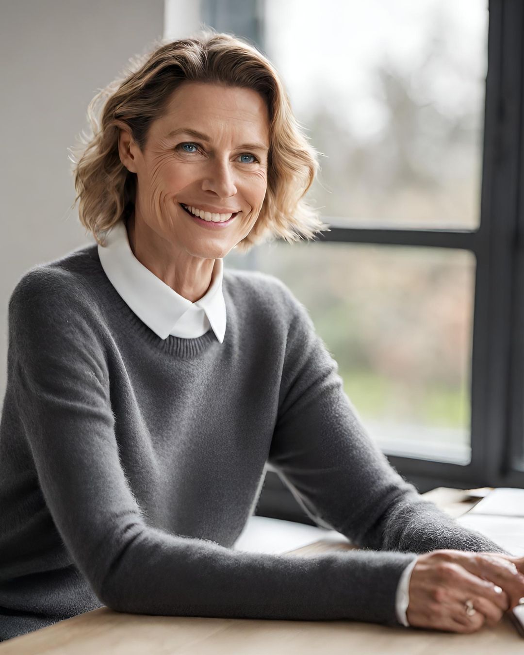 pure cashmere jumper graphite grey