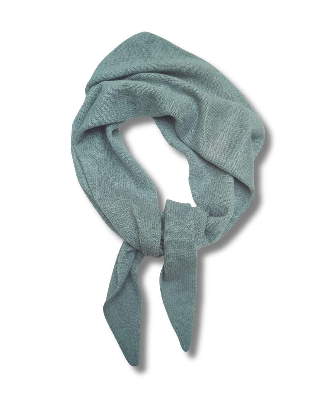 sage green pure cashmere scarf from mongolia