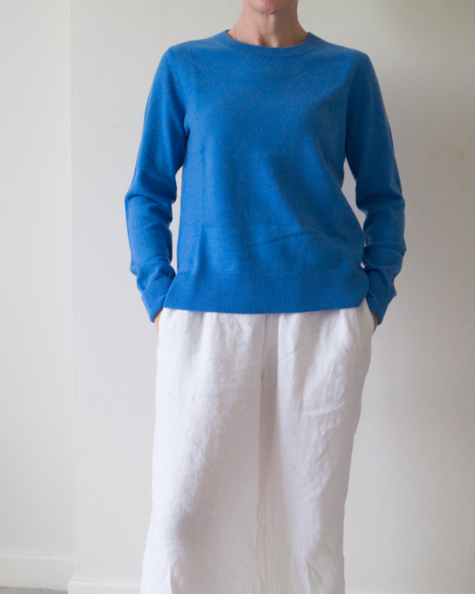 Azure Blue Cashmere Sweater Jumper