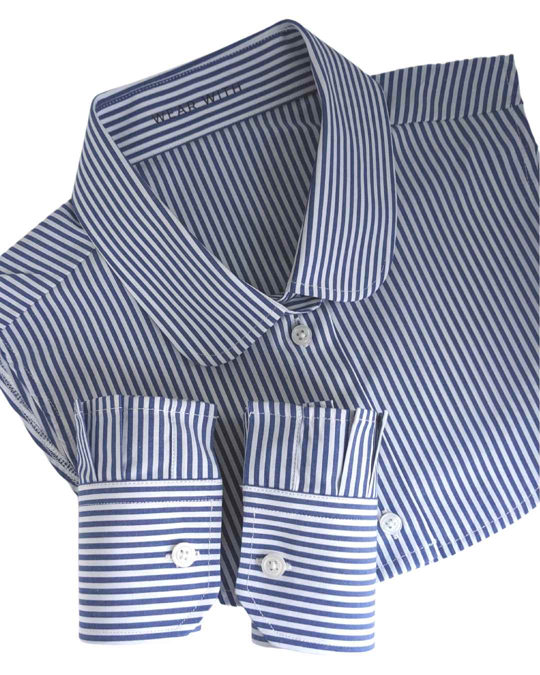 faux shirt cuffs stripe