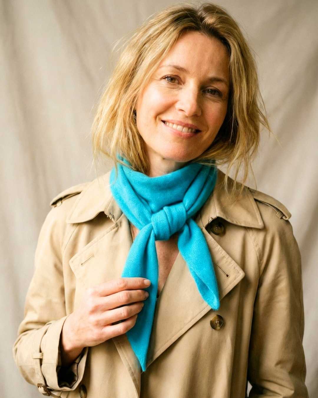 Cashmere Triangle Neck Scarf – 100% Pure Cashmere Scarf for Women | Wearwith Ireland NEW