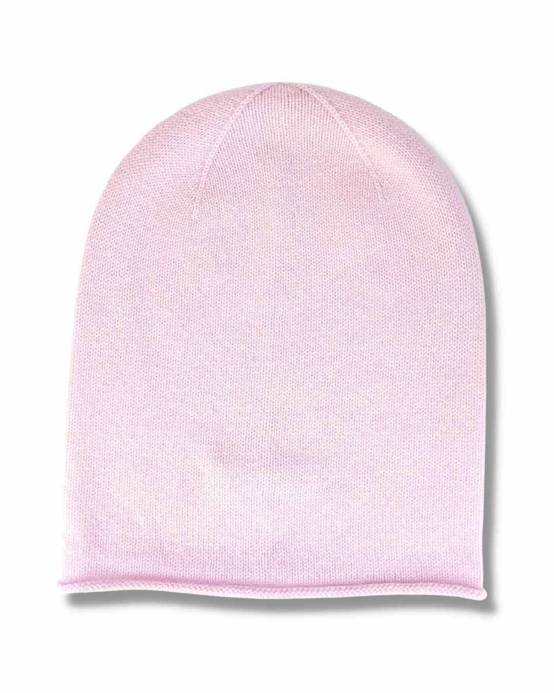 pink pure cashmere hat